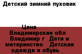 Детский зимний пуховик  › Цена ­ 1 700 - Владимирская обл., Владимир г. Дети и материнство » Детская одежда и обувь   . Владимирская обл.